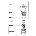 Craftsman 10217336 check valves - vertical piston type - 1" diagram