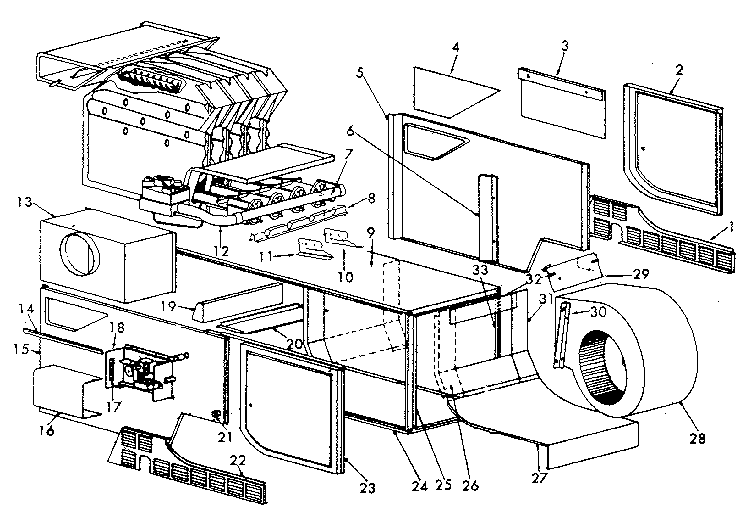 ICP NHGG125AK03 non-functional replacement parts diagram