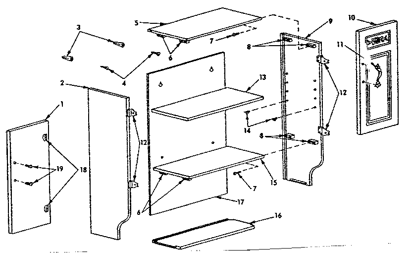 Sears 411411850 unit parts diagram