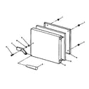 Kenmore 610742120 door assembly diagram