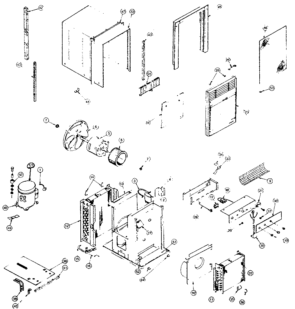 Kenmore 5848710830 replacement parts diagram