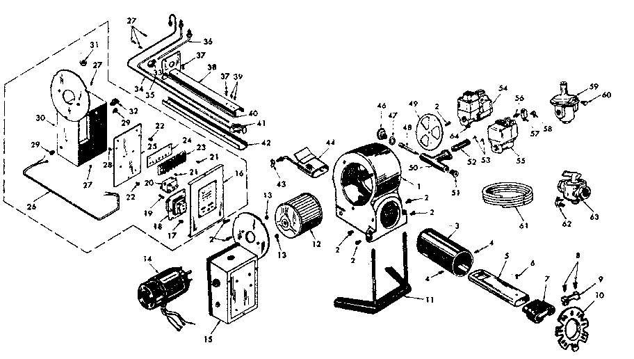 Barber FDB-260A replacement parts diagram