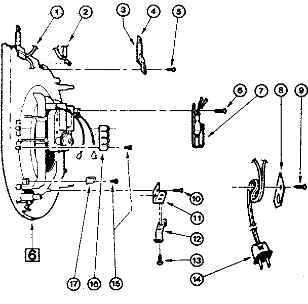 Kenmore 6396970 buzzer assembly diagram