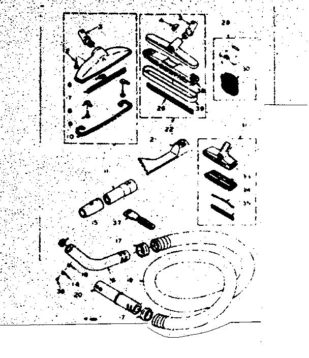 Kenmore A68600 attachment parts diagram