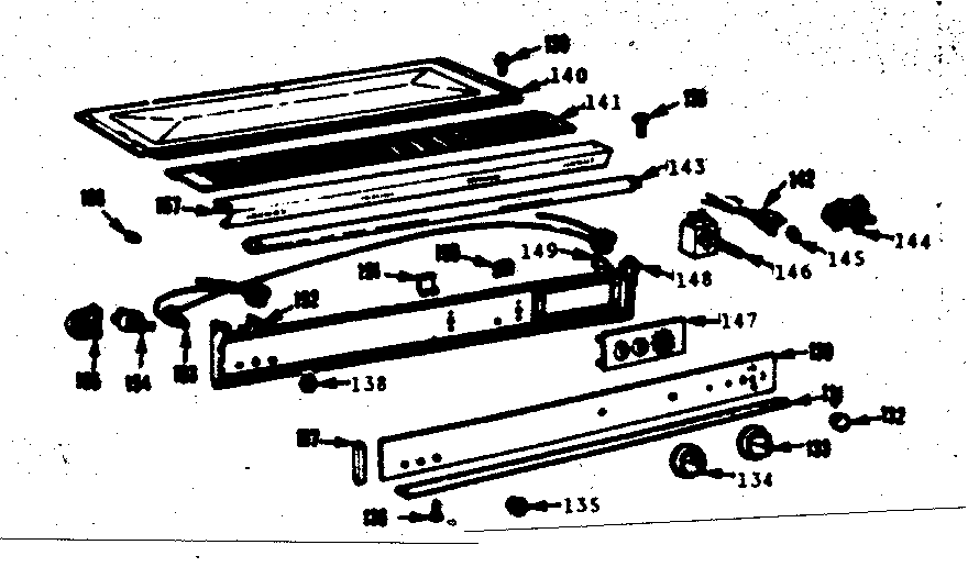 Kenmore 1037966606 control section diagram