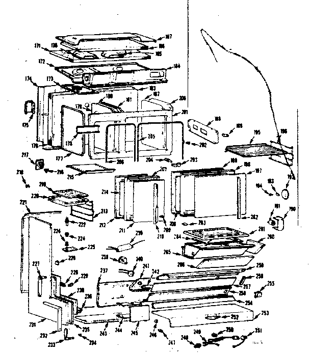 Kenmore 1037966606 body section diagram