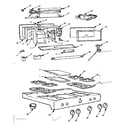 Kenmore 1037424804 backguard and maintop diagram