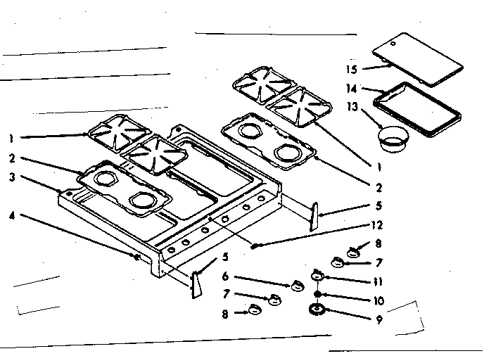 Kenmore 1037426741 main top section diagram