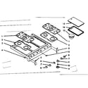 Kenmore 1037426761 main top section diagram