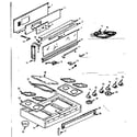 Kenmore 1037445604 main top section diagram