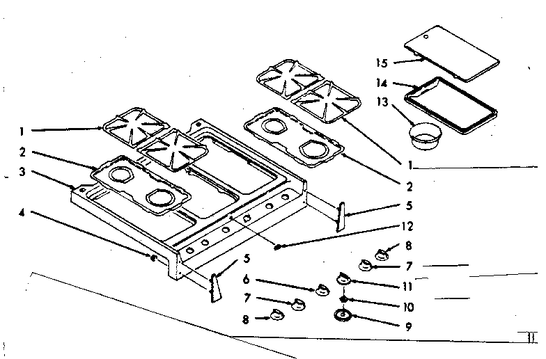 Kenmore 1037446741 main top section diagram
