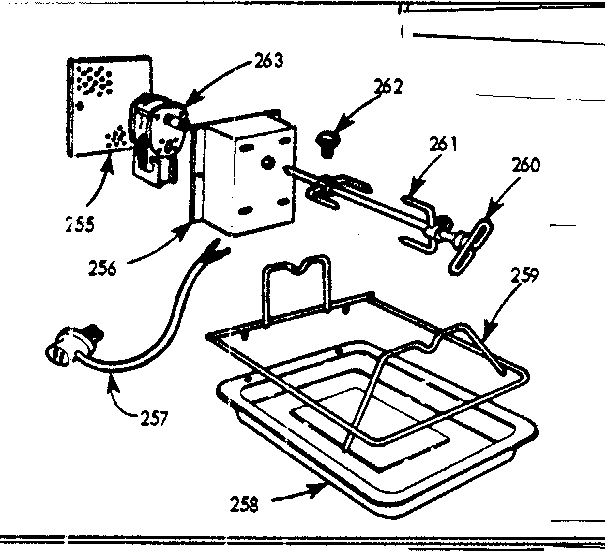 Kenmore 1037446741 oven rotisserie kit no. 7106700 diagram