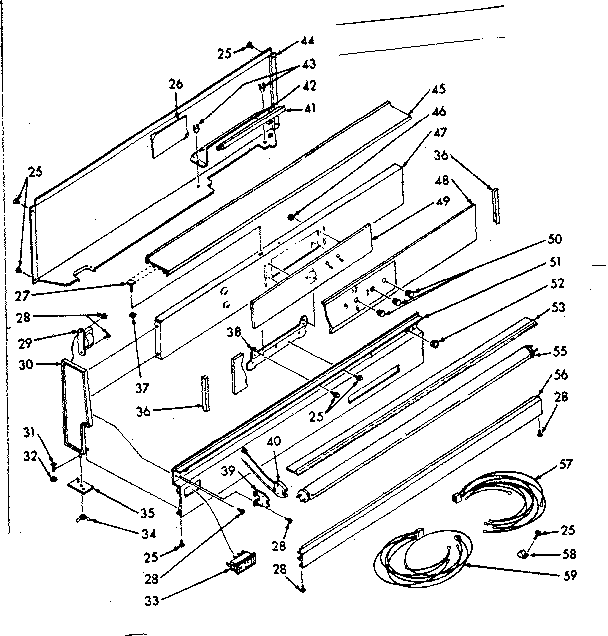Kenmore 1037446740 backguard section diagram
