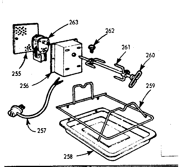 Kenmore 1037446740 rotisserie diagram