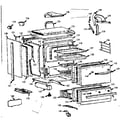 Kenmore 1037884514 lower oven body section diagram
