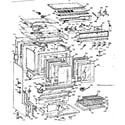 Kenmore 1037884514 upper oven body section diagram