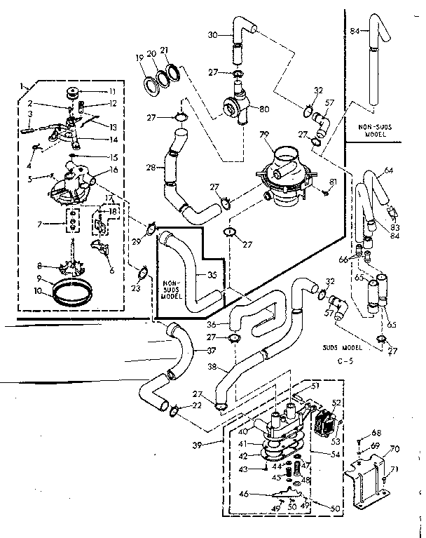 Kenmore 1106504803 water system diagram
