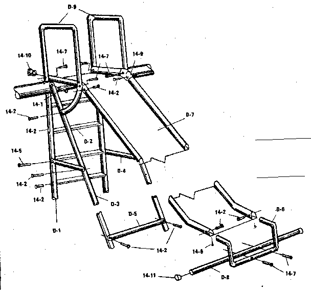 Sears 51272214-82 slide hardware bag #96110 diagram