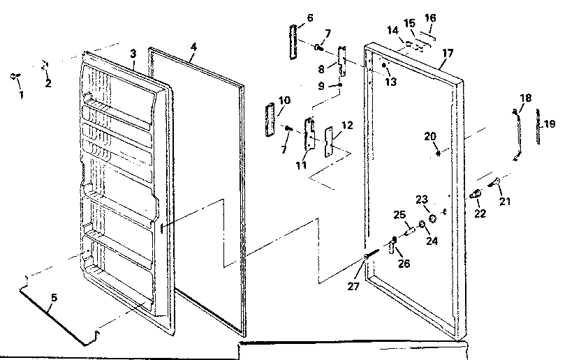 Kenmore 757720941 doors diagram