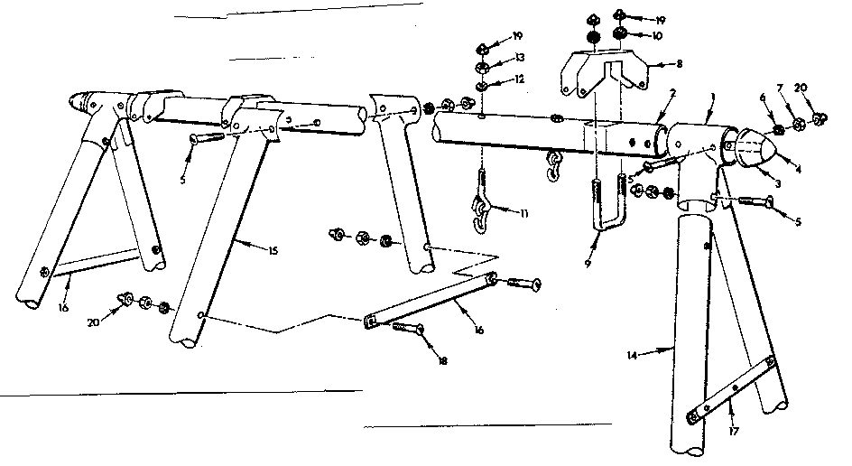Sears 70172949-79 frame assembly diagram