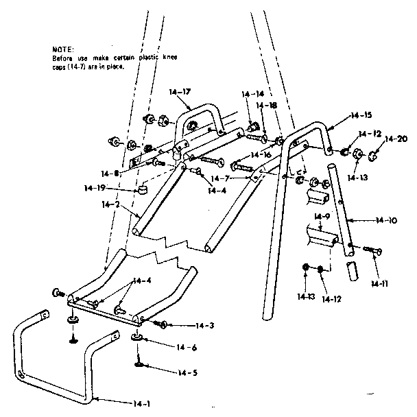 Sears 70172949-79 slide assembly diagram