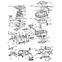 Briggs & Stratton 402417 (0660-01 - 0660-01) air cleaner-carburetor group diagram