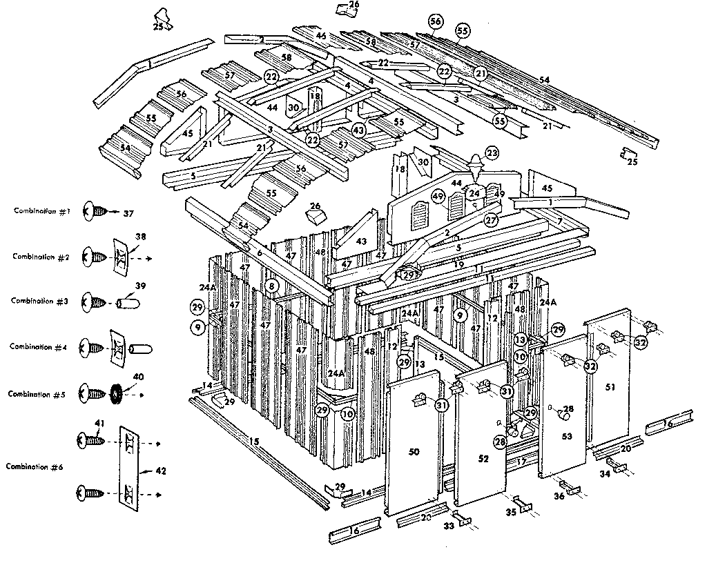 Sears 69660081 replacement parts diagram