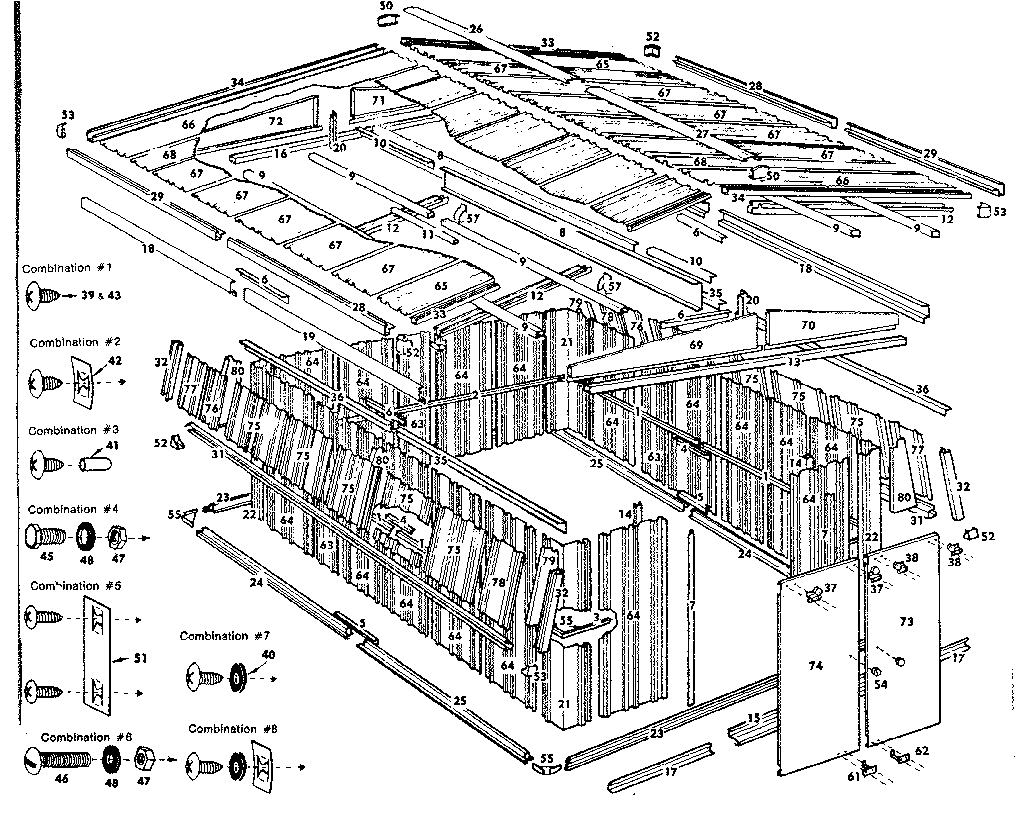Sears 69660089 replacement parts diagram