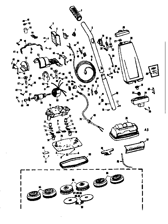 Kenmore 100X81400 floor polisher diagram