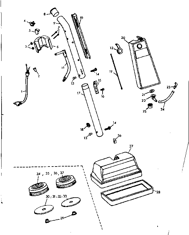 Kenmore 10085300 external machine parts diagram