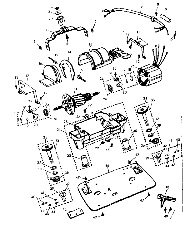 Kenmore 10085300 internal machine parts diagram