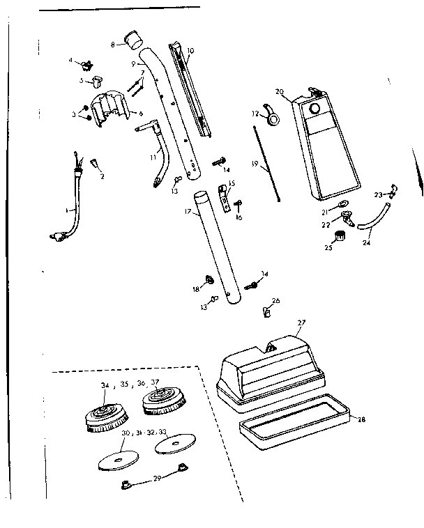 Kenmore 10085301 external machine parts diagram