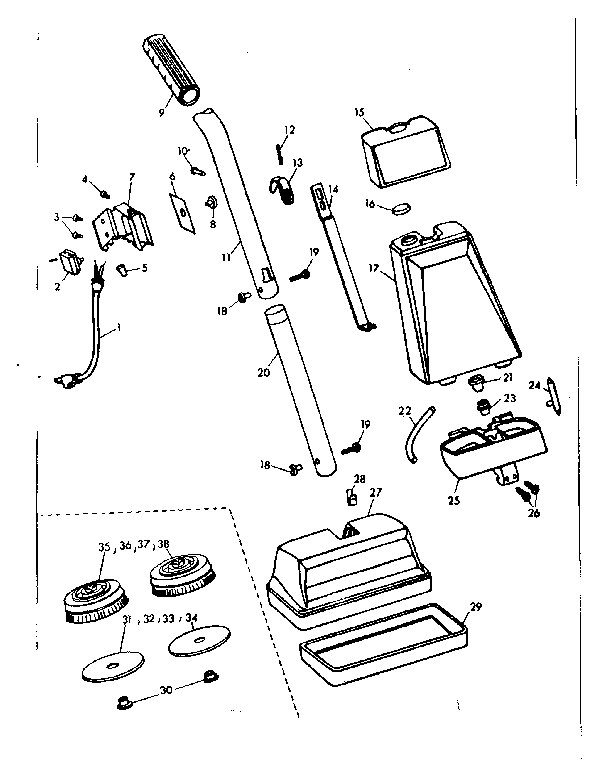 Kenmore 10085401 external machine parts diagram