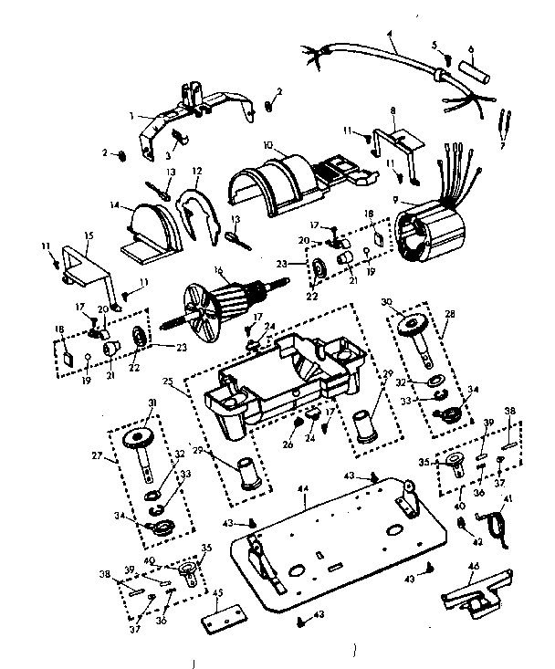 Kenmore 10085401 internal machine parts diagram