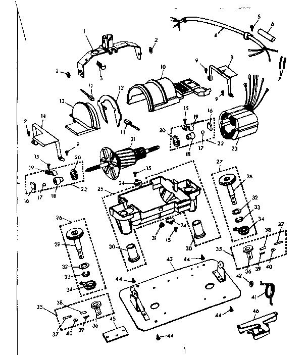 Kenmore 10085601 internal machine parts diagram