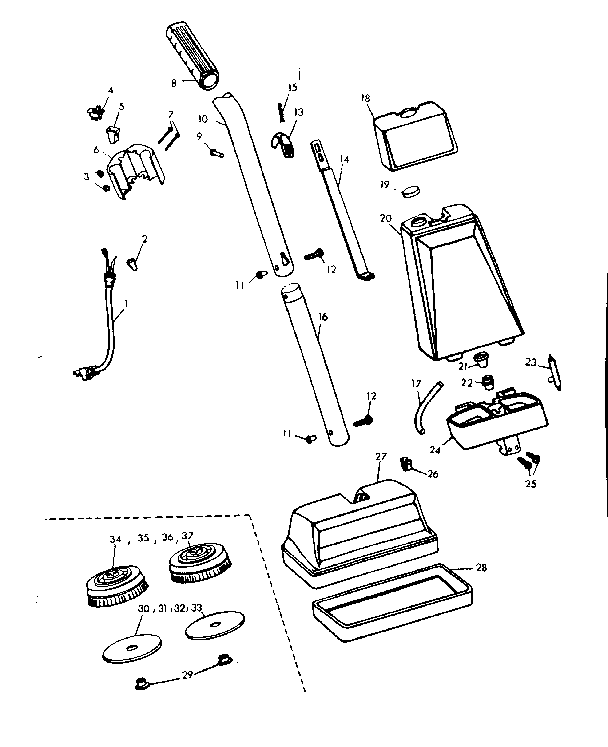 Kenmore 10086401 external machine parts diagram
