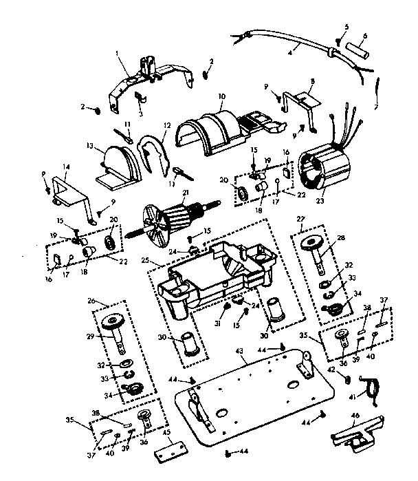 Kenmore 10086401 internal machine parts diagram