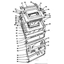 Kenmore 1553227590 oven door parts diagram