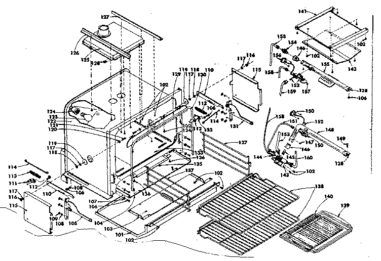 Kenmore 1553567201 oven diagram