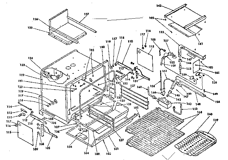 Kenmore 1553567700 oven diagram