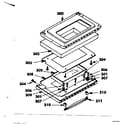 Kenmore 1554547200 oven door - model no. 4547201 diagram