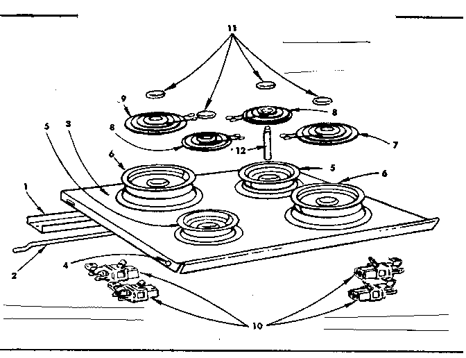 Kenmore 1554557590 main top diagram