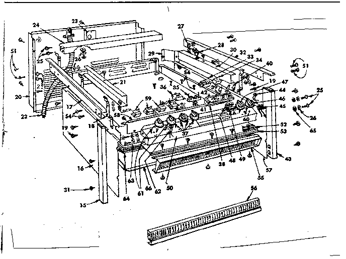 Kenmore 1554557590 top section and outer body diagram