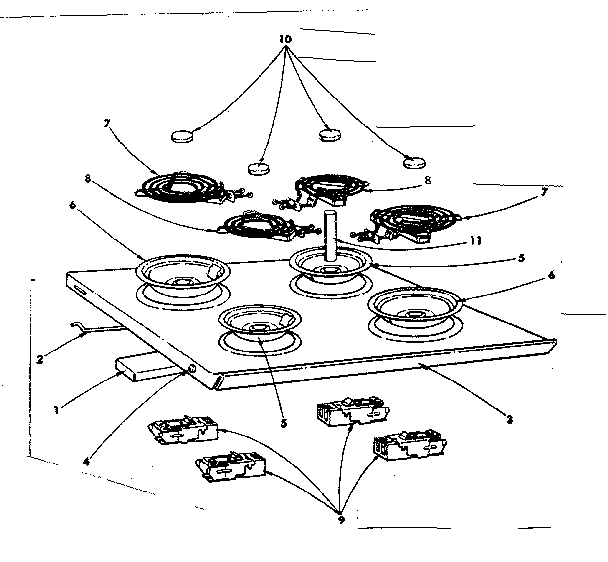 Kenmore 1554557690 main top diagram