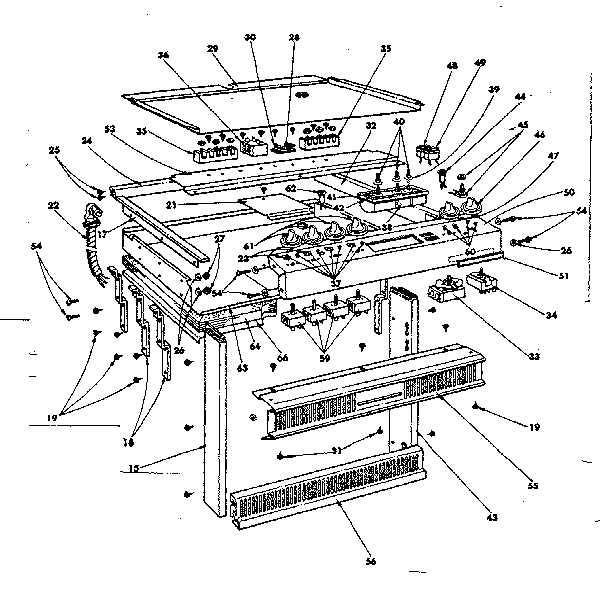 Kenmore 1554557690 top section and outer body parts diagram