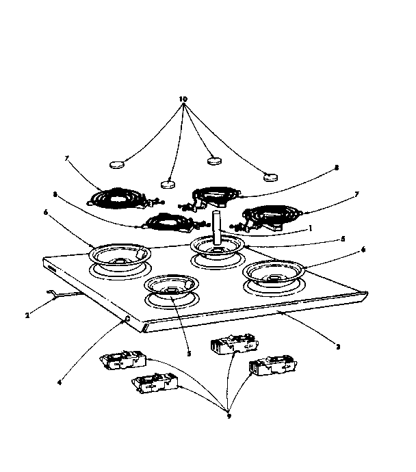 Kenmore 1554557790 main top diagram