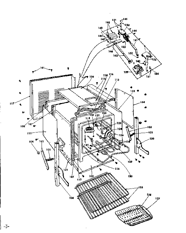 Kenmore 1554557790 oven parts diagram
