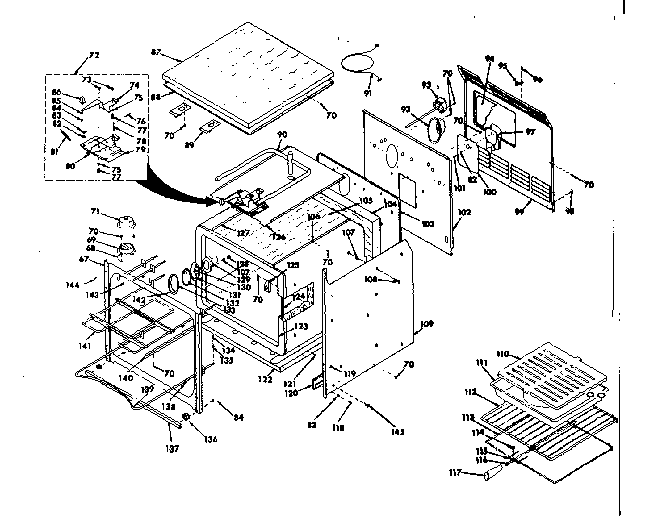 Kenmore 8504237291 body section diagram