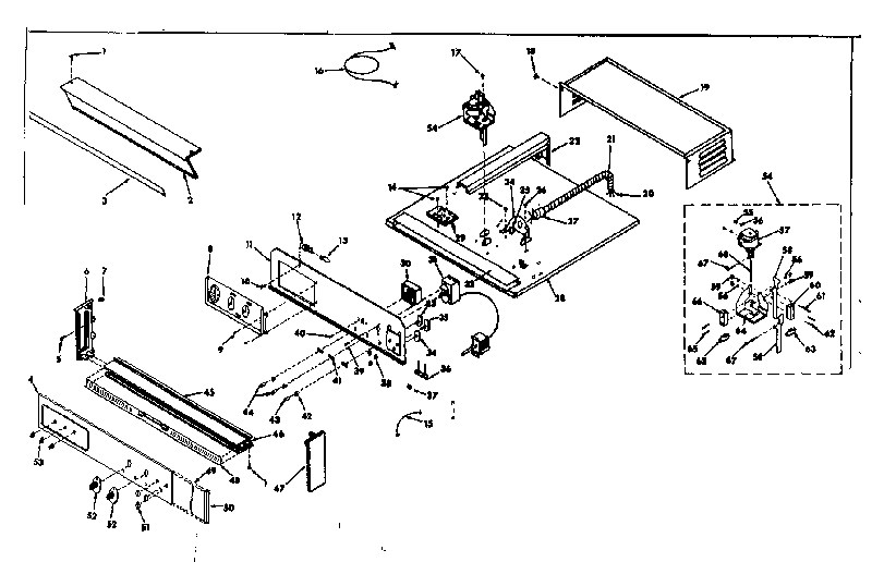Kenmore 8504237560 control panel diagram