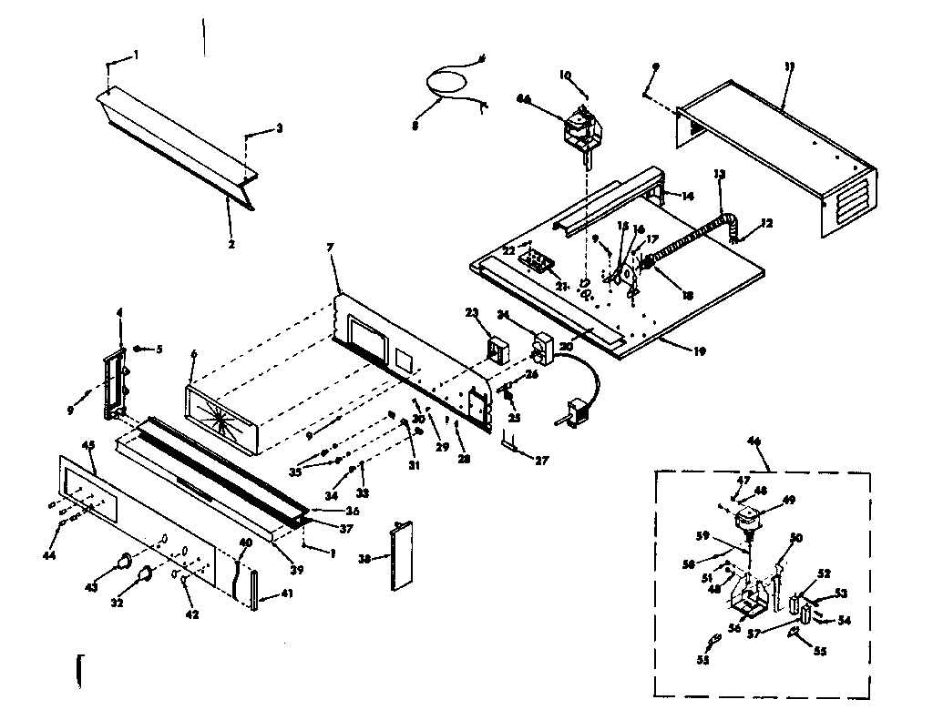 Kenmore 8504247310 control section diagram